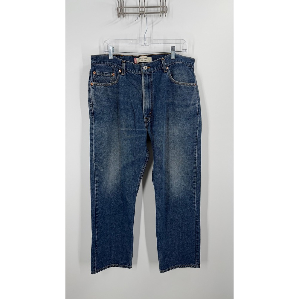 Levi's 505 Jeans Mens 40x30 Blue Regular Fit Straight Leg Made in USA Denim